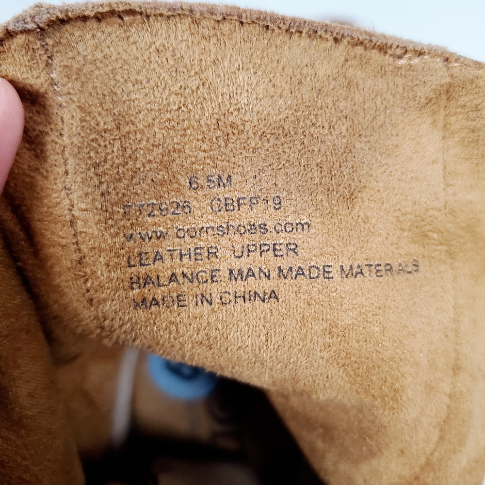 Born Eila Brown Suede Boot Buckle Detail - Picture 9 of 11